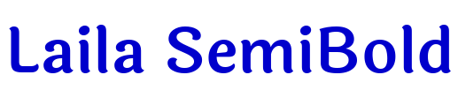 Laila SemiBold шрифт